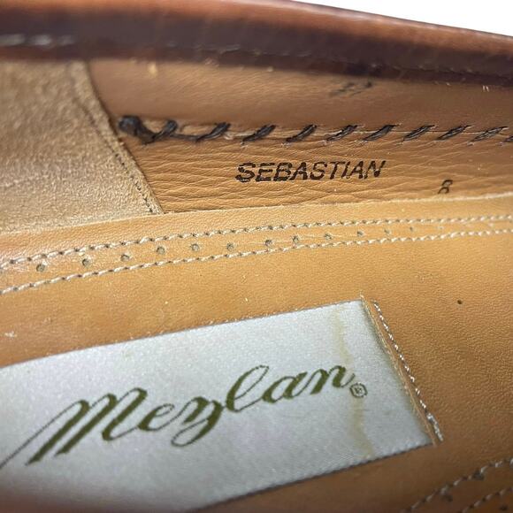 EUC - Mezlan Sebastian Brown Lizard Skin Leather Loafers - Picture 7 of 7